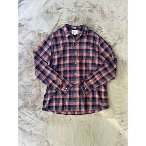 Bixby Nomad Men’s Multicolor Plaid Long Sleeve Button Down Madras Shirt XL NWT
